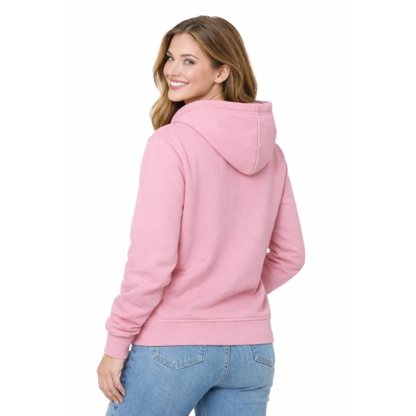 Bluza dresowa damska z kapturem kolor różowy roz.L